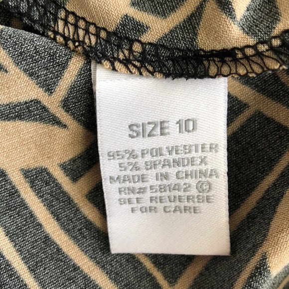 Dressbarn Empire Waist Dark Cottagecore Coquette Tie Faux Wrap Top Midi Dress 10 - Picture 11 of 12